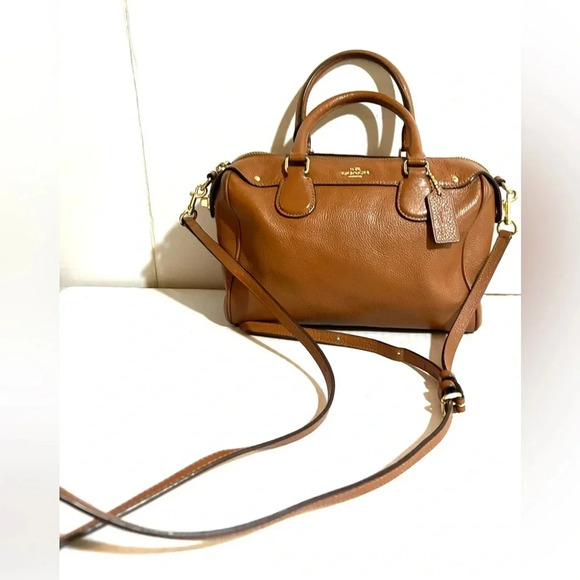 Coach brown crossbody handbag - Picture 1 of 12